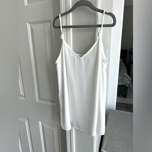Naked Zebra white sleeveless tank top XS like new
